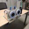 CAPSULATRICE IN ACCIAIO INOX DA BANCO A DUE MEMBRANE, MACCHINA NUOVA. - immagine 3