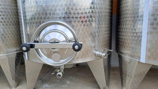 STAINLESS STELL TANKS CAPACITY LITERS 1000 PNEUMATIC FLOATING LID, WITH MANHOLE, ROUNDED BOTTOM NEW EQUIPMENT - Image 7