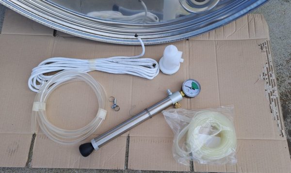 STAINLESS STELL TANKS CAPACITY LITERS 1000 PNEUMATIC FLOATING LID, WITH MANHOLE, ROUNDED BOTTOM NEW EQUIPMENT - Image 5