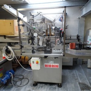 ETICHETTATRICE A COLLA ENOS MODELLO 1200 CON PROTEZIONI DI SICUREZZA MACCHINA USATA - immagine 4