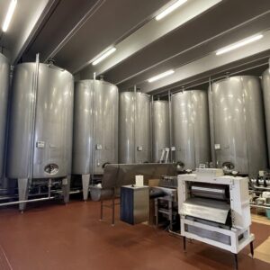 SERIES OF 24 STAINLESS STEEL TANKS AZZINI CONICAL BOTTOM CAPACITY OF 17.100 LITERS ABOUT EACH , SECOND-HAND EQUIPMENTS