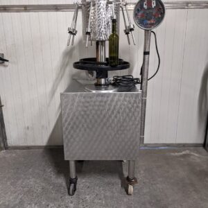 SEMI AUTOMATIC FILLING MACHINE IN STAINLESS STEEL GAI WITH 8 VALVES, SECOND-HAND MACHINE