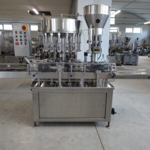 MONOBLOCK GAI 16/1 IN STAINLESS STEEL, WITH CONVEYOR BELT AND BOTTLE FINAL PLATE, SECOND-HAND MACHINE