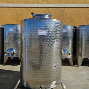 STAINLESS STEEL TANKS CAPACITY 1000, STORAGE MODEL, FLAT BOTTOM WITHOUT LEGS WITH BASEMENT NEW EQUIPMENT