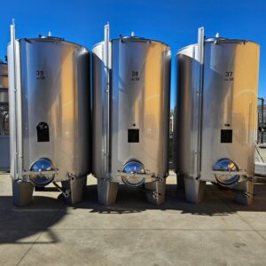 STAINLESS STEEL TANKS CAPACITY LITERS 5000 (HL 50) ABOUT, PARONETTO BRAND STORAGE/WINEMAKING MODEL, SECOND-HAND EQUIPMENT