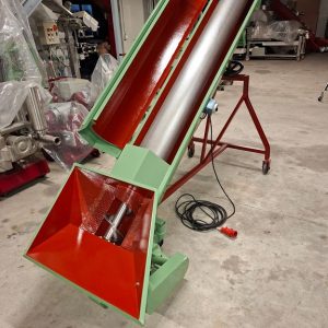 ELEVATORE/SVINATORE MODELLO FIMA CON MOTORIDUTTORE PER ROTAZIONE COCLEA ALL'INTERNO DEL CESTELLO, MACCHINA USATA