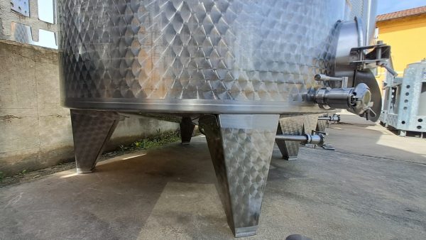 STAILESS STEEL TANKS CAPACITY LITERS 5000 (50 HL) STORAGE/VINIFICATION MODEL, CONICAL BOTTOM  WITH BAND, NEW EQUIPMENT - Image 4