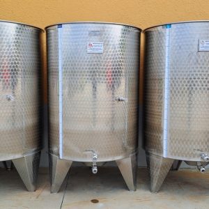 STAINLESS STELL TANKS CAPACITY LITERS 1000 PNEUMATIC FLOATING LID WITHOUT MANHOLE, ROUNDED BOTTOM NEW EQUIPMENT
