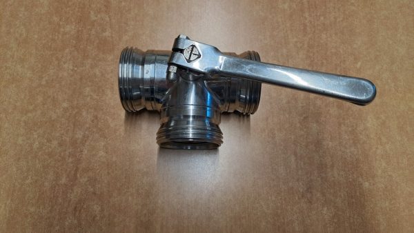 THREE-WAY STAINLESS STEEL BALL VALVE, SECOND HAND EQUIPMENT - Image 3