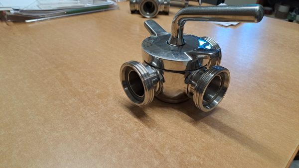 REMOVABLE THREE-WAY STAINLESS STEEL MALE TAP/PORT, SECOND HAND EQUIPMENT - Image 2