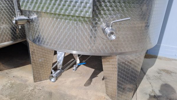 STAINLESS STEEL TANK 8,000 LITERS (80 HL), STORAGE MODEL, PRESSURE ROUNDED  BOTTOMS, SECOND HAND EQUIPMENT - Image 5