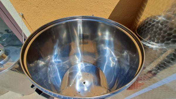 SERBATOIO IN ACCIAIO INOX CAPACITA’ LITRI 1000 MODELLO PNEUMATICO CON PORTA, FONDO CONICO, ATTREZZATURA USATA - immagine 6