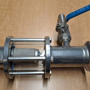 VENTURI TUBE WITH INSPECTION GLASS AND POROUS CANDLE, SECOND HAND MACHINE