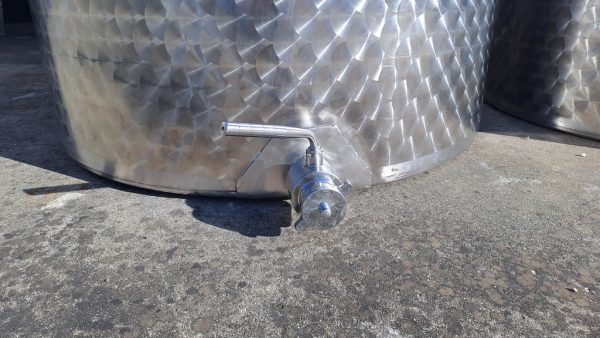 SERBATOI IN ACCIAIO INOX MODELLO STOCCAGGIO, CAPACITA’ 1000 LITRI A FONDO PIANO, ATTREZZATURA USATA - immagine 6