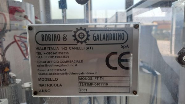 CAPSULING MACHINE ROBINO & GALANDRINO MOD. MONOSTADIO FT 4, SECOND HAND EQUIPMENT - Image 13