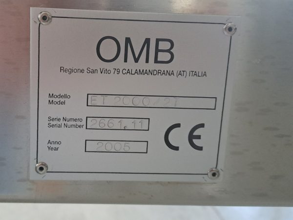 ETICHETTATRICE ADESIVA OMB A TRE STAZIONI CON DISTRIBUTORE DI CAPSULE, MACCHINA USATA - immagine 3
