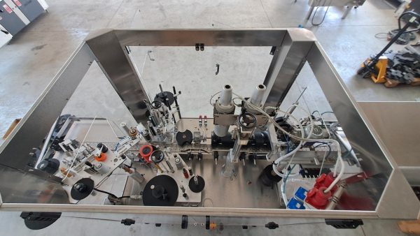 ETICHETTATRICE ADESIVA OMB A TRE STAZIONI CON DISTRIBUTORE DI CAPSULE, MACCHINA USATA - immagine 5