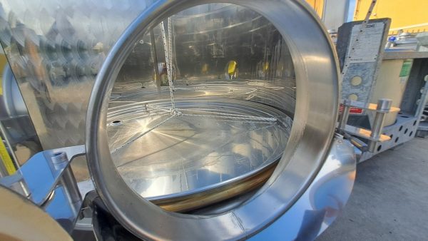 SERBATOI IN ACCIAO INOX, COPERCHIO GALLEGGIANTE A FONDO CONICO, MARCA LAINOX, CAPACITÀ LITRI 2500 (HL 25), ATTREZZATURA USATA - immagine 4