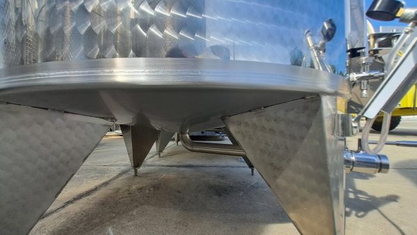 SERBATOI IN ACCIAO INOX, COPERCHIO GALLEGGIANTE A FONDO CONICO, MARCA LAINOX, CAPACITÀ LITRI 2500 (HL 25), ATTREZZATURA USATA - immagine 5