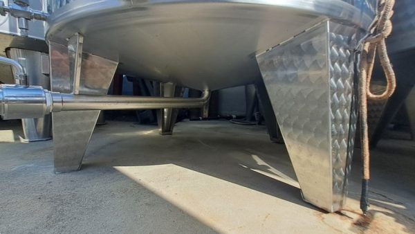 STAINLESS STEEL TANKS, LAINOX FIRM, CONICAL BOTTOM FLOATING LID WITHOUT MANHOLE, LITER CAPACITY 2500 (HL 25), SECOND-HAND EQUIPMENT - Image 11