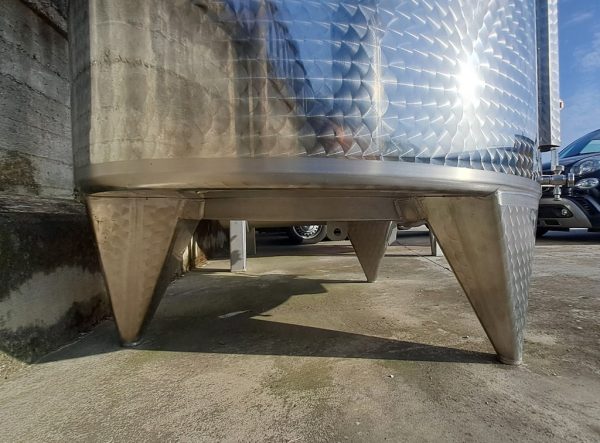 STAINLESS STEEL TANK, CAPACITY LITERS 3800 (HL 38) ABOUT, INCLINED FLAT BOTTOM, WINEMAKING  MODEL, SECOND-HAND EQUIPMENT - Image 12