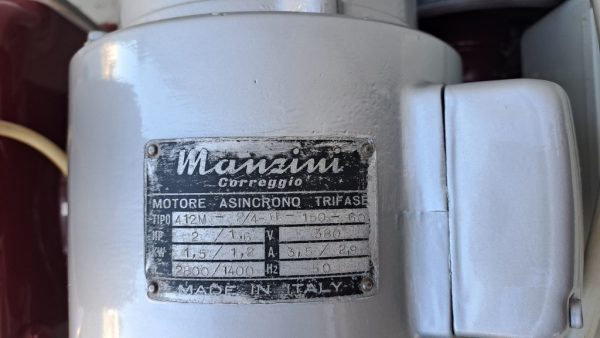 PISTON PUMP MANZINI 120HL SUPERBA MODEL, SINGLE-CYLINDER, BRONZE BODY PUMP, SECOND-HAND MACHINE - Image 5