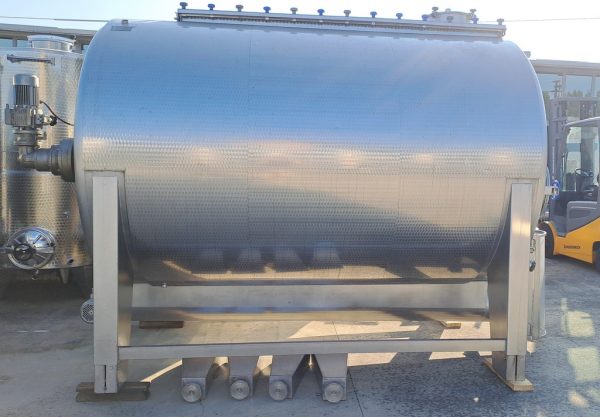 VINIFICATORE ORIZZONTALE IN ACCIAIO INOX 304 CON COCLEA DI SCARICO, MARCA MONDOINOX CAPACITÀ HL 100, ATTREZZATURA USATA - immagine 5