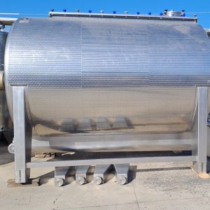 VINIFICATORE ORIZZONTALE IN ACCIAIO INOX 304 CON COCLEA DI SCARICO, MARCA MONDOINOX CAPACITÀ HL 100, ATTREZZATURA USATA