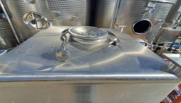 TRAMOGGIA CONTENITORE PER ZUCCHERO IN ACCIAIO INOX, ATTREZATURA USATA - immagine 4
