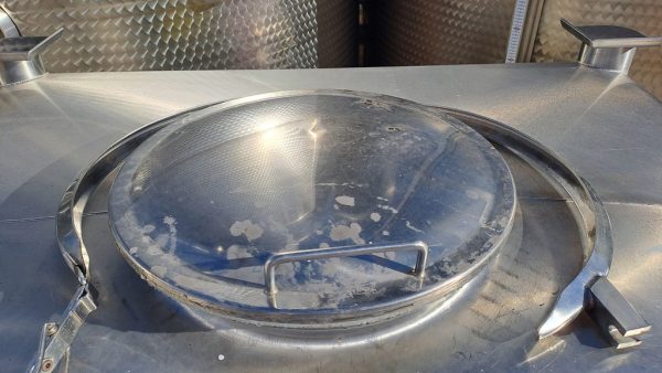TRAMOGGIA CONTENITORE PER ZUCCHERO IN ACCIAIO INOX, ATTREZATURA USATA - immagine 5