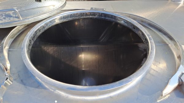 TRAMOGGIA CONTENITORE PER ZUCCHERO IN ACCIAIO INOX, ATTREZATURA USATA - immagine 3