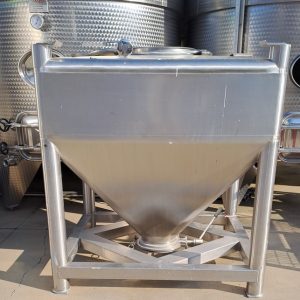 TRAMOGGIA CONTENITORE PER ZUCCHERO IN ACCIAIO INOX, ATTREZATURA USATA