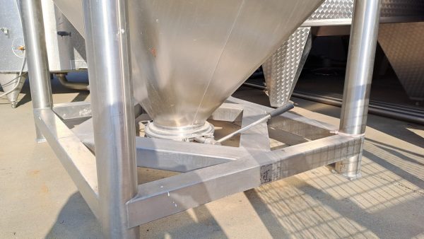 TRAMOGGIA CONTENITORE PER ZUCCHERO IN ACCIAIO INOX, ATTREZATURA USATA - immagine 8