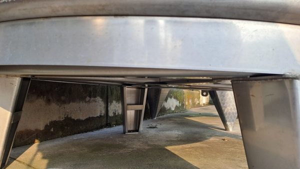 STAINLESS STEEL TANK LITER CAPACITY 5000 (HL 50), MODEL VINIFICATION/STORAGE, INCLINED FLAT BOTTOM WITH INSULATED BAND, SECOND HAND EQUIPMENT - Image 6