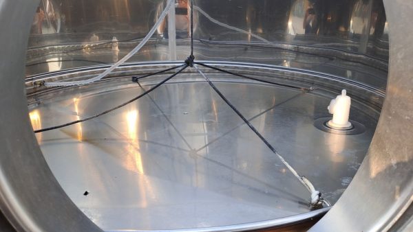 SERBATOIO IN ACCIAIO INOX MARCA GHIDI, COPERCHIO GALLEGGIANTE A FONDO CONICO, CAPACITÀ LITRI 2500 (HL 25), ATTREZZATURA USATA - immagine 5