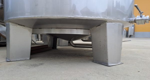 STAINLESS STEEL TANKS CAPACITY LITERS 5000 (HL 50) STORAGE MODEL WITH CONICAL BOTTOM, SECOND-HAND EQUIPMENT - Image 6