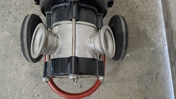 MENCARELLI PUMP MODEL G120 WITH FOOD NEOPRENE IMPELLER, STAINLESS STEEL BODY PUMP, SECOND-HAND MACHINE - Image 6