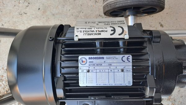 POMPA MENCARELLI MODELLO G90 CON GIRANTE A PALETTE E INTERRUTORE INVERTITORE SU CARRELLO, MACCHINA USATA - immagine 2