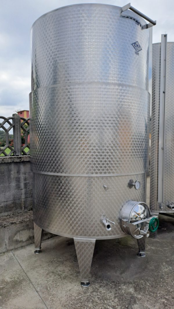 STAINLESS STEEL TANK CMP FIRM WINEMAKING/ STORAGE CAPACITY LITERS 5100 (HL 51) WITH INSULATED BAND, SECOND-HAND EQUIPMENT - Image 4