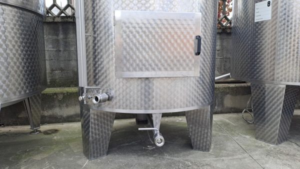 STAINLESS STEEL TANK STORAGE/WINEMAKING MODEL CAPACITY LITERS 3000 (HL 30) WITH TOTAL INSULATION, SECOND-HAND EQUIPMENT - Image 8