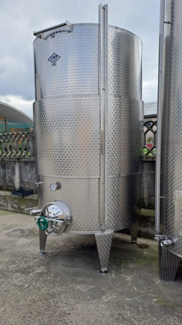 STAINLESS STEEL TANK CMP FIRM WINEMAKING/ STORAGE CAPACITY LITERS 5100 (HL 51) WITH INSULATED BAND, SECOND-HAND EQUIPMENT - Image 3