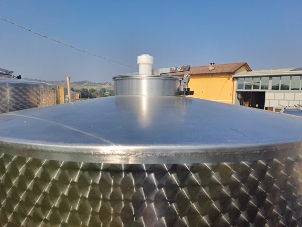 STAINLESS STEEL TANK CMP FIRM WINEMAKING/ STORAGE CAPACITY LITERS 5100 (HL 51) WITH INSULATED BAND, SECOND-HAND EQUIPMENT - Image 5
