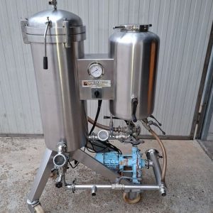 KIESELGUR FILTER VELO IN STAINLESS STEEL, 2 MQ FILTERING SURFACE, VERTICAL SHEETS, SECOND HAND MACHINE