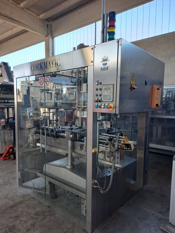 MBF 12-HEAD CORKING MACHINE FOR MUSHROOM AND NATURAL CORKS, MODEL CORKMATIC R/S, WITH NERI CAP FEEDER, USED MACHINE - Image 21 MBF 12-HEAD CORKING MACHINE FOR MUSHROOM AND NATURAL CORKS, MODEL CORKMATIC R/S, WITH NERI CAP FEEDER, USED MACHINE - Image 21