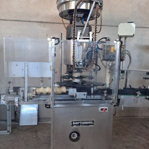 CORKING MACHINE BERTOLASO, MODEL KAPPA 108 8 HEADS FOR PLASTIC MUSHROOM CAP, SECOND-HAND MACHINE
