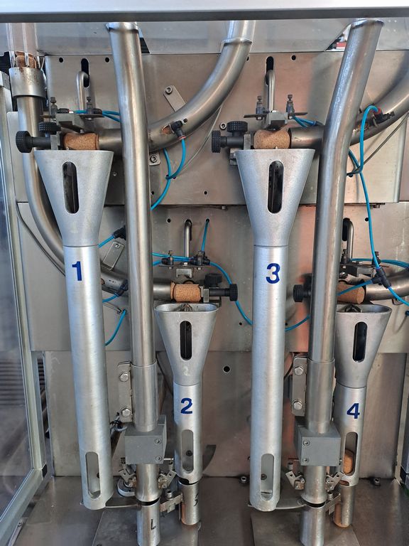 MBF 12-HEAD CORKING MACHINE FOR MUSHROOM AND NATURAL CORKS, MODEL CORKMATIC R/S, WITH NERI CAP FEEDER, USED MACHINE - Image 7 MBF 12-HEAD CORKING MACHINE FOR MUSHROOM AND NATURAL CORKS, MODEL CORKMATIC R/S, WITH NERI CAP FEEDER, USED MACHINE - Image 7