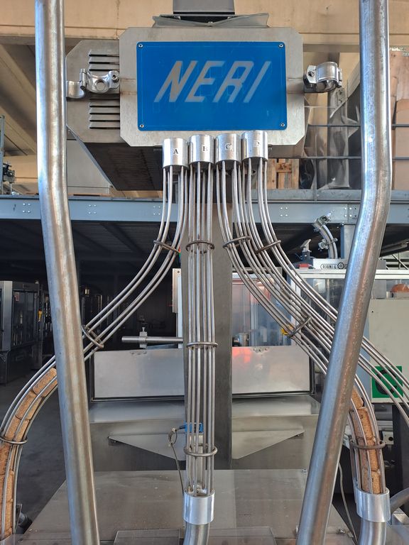 MBF 12-HEAD CORKING MACHINE FOR MUSHROOM AND NATURAL CORKS, MODEL CORKMATIC R/S, WITH NERI CAP FEEDER, USED MACHINE - Image 9 MBF 12-HEAD CORKING MACHINE FOR MUSHROOM AND NATURAL CORKS, MODEL CORKMATIC R/S, WITH NERI CAP FEEDER, USED MACHINE - Image 9