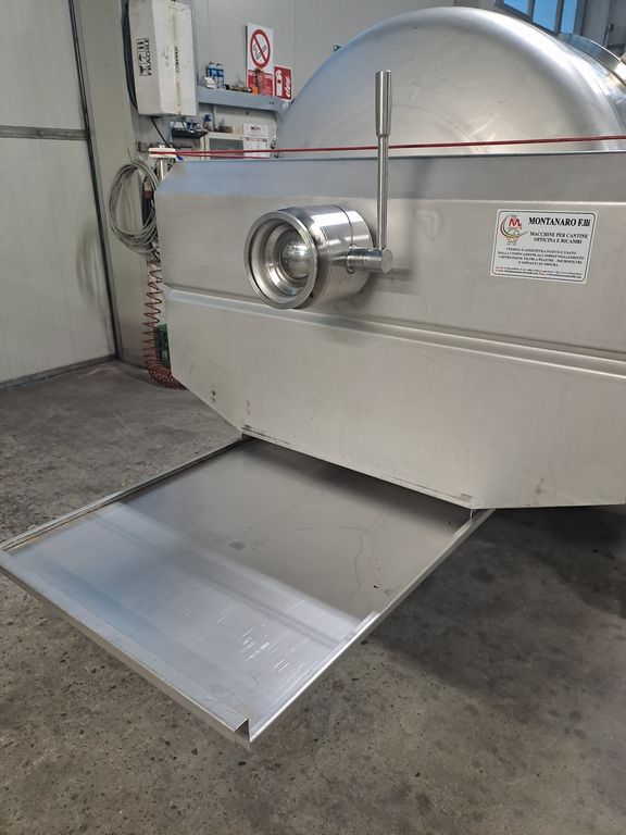 STAINLESS STEEL PNEUMATIC OPEN CYLINDER PRESS WITH MEMBRANE, VELO FIRM, 10 HL, SECOND HAND MACHINE - Image 9 STAINLESS STEEL PNEUMATIC OPEN CYLINDER PRESS WITH MEMBRANE, VELO FIRM, 10 HL, SECOND HAND MACHINE - Image 9