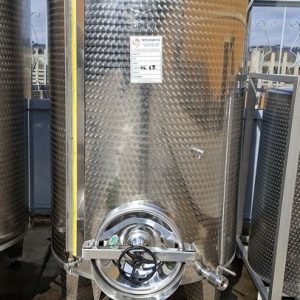STAINLESS STEEL TANK L.A. INOX, CAPACITY 1500 LITERS, STORAGE/VINIFICATION MODEL CONICAL BOTTOM, SECON HAND EQUIPMENT