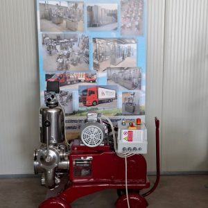 POMPA A PISTONE MANZINI MOD.SM 200HL, MONOCILINDRICA CORPO POMPA INOX, MACCHINA USATA